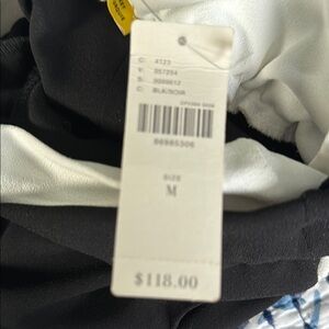 Anthropology/Maeve Black and White Trousers